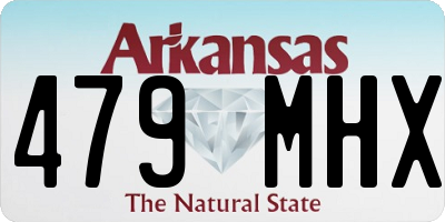 AR license plate 479MHX