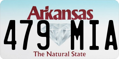 AR license plate 479MIA