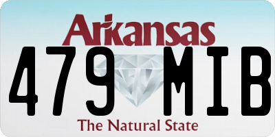 AR license plate 479MIB