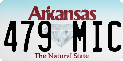 AR license plate 479MIC