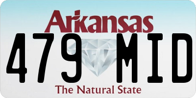 AR license plate 479MID