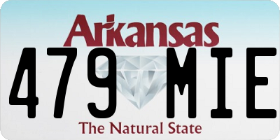 AR license plate 479MIE