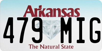 AR license plate 479MIG