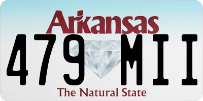 AR license plate 479MII