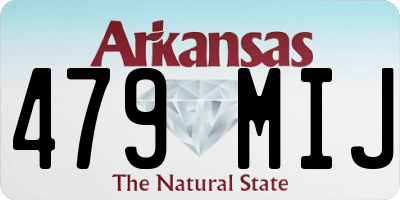 AR license plate 479MIJ
