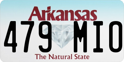 AR license plate 479MIO