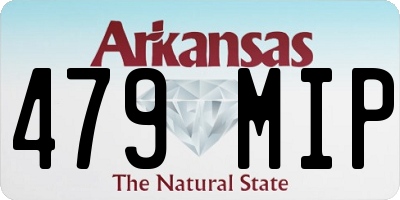 AR license plate 479MIP