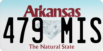 AR license plate 479MIS