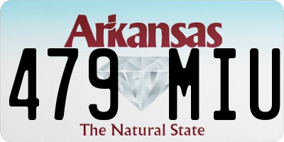 AR license plate 479MIU