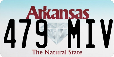 AR license plate 479MIV
