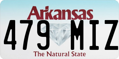 AR license plate 479MIZ