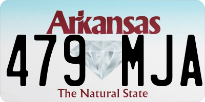 AR license plate 479MJA