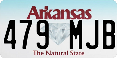 AR license plate 479MJB