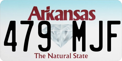 AR license plate 479MJF