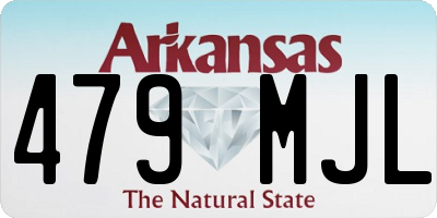 AR license plate 479MJL