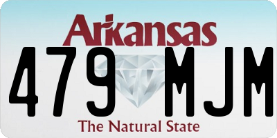 AR license plate 479MJM