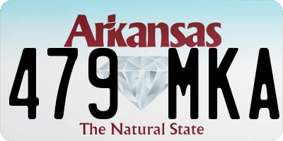AR license plate 479MKA
