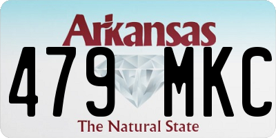 AR license plate 479MKC