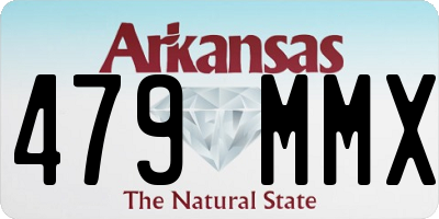 AR license plate 479MMX