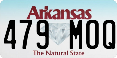 AR license plate 479MOQ