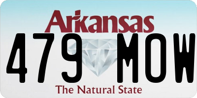 AR license plate 479MOW