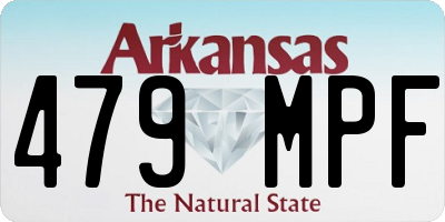 AR license plate 479MPF