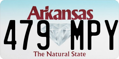 AR license plate 479MPY