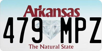 AR license plate 479MPZ
