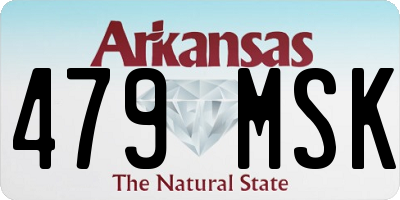 AR license plate 479MSK