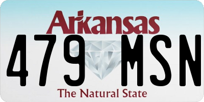 AR license plate 479MSN