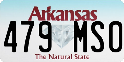 AR license plate 479MSO