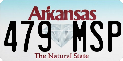 AR license plate 479MSP