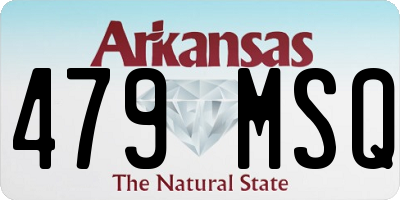 AR license plate 479MSQ