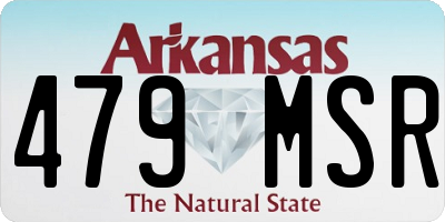 AR license plate 479MSR
