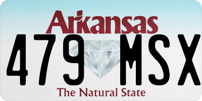 AR license plate 479MSX