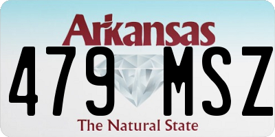 AR license plate 479MSZ