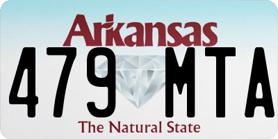AR license plate 479MTA