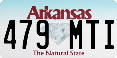 AR license plate 479MTI