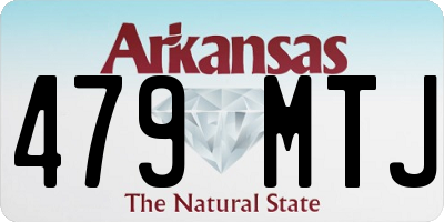 AR license plate 479MTJ