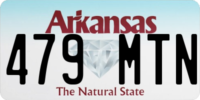 AR license plate 479MTN