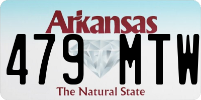 AR license plate 479MTW