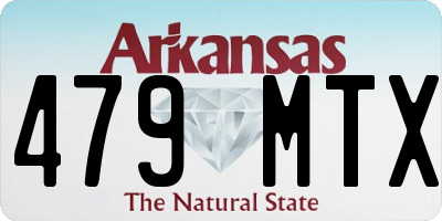 AR license plate 479MTX