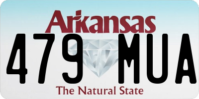 AR license plate 479MUA