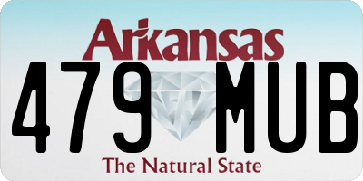 AR license plate 479MUB