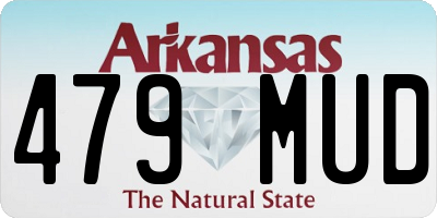 AR license plate 479MUD