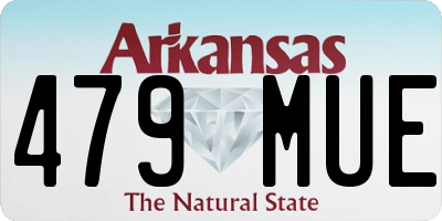 AR license plate 479MUE