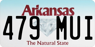 AR license plate 479MUI
