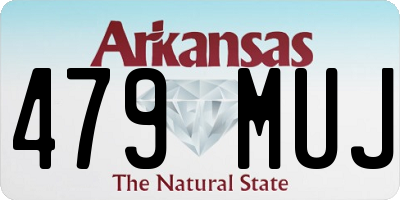 AR license plate 479MUJ