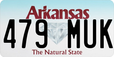 AR license plate 479MUK