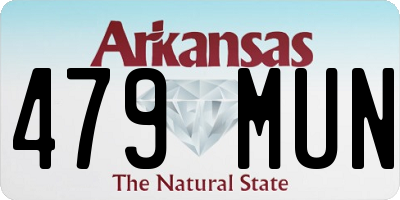 AR license plate 479MUN